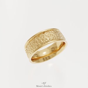 8mm Man&#39;s Textured Wedding Band Stl and Obj Files