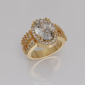 Oval Cocktail Ring 3d Model (Stl File)