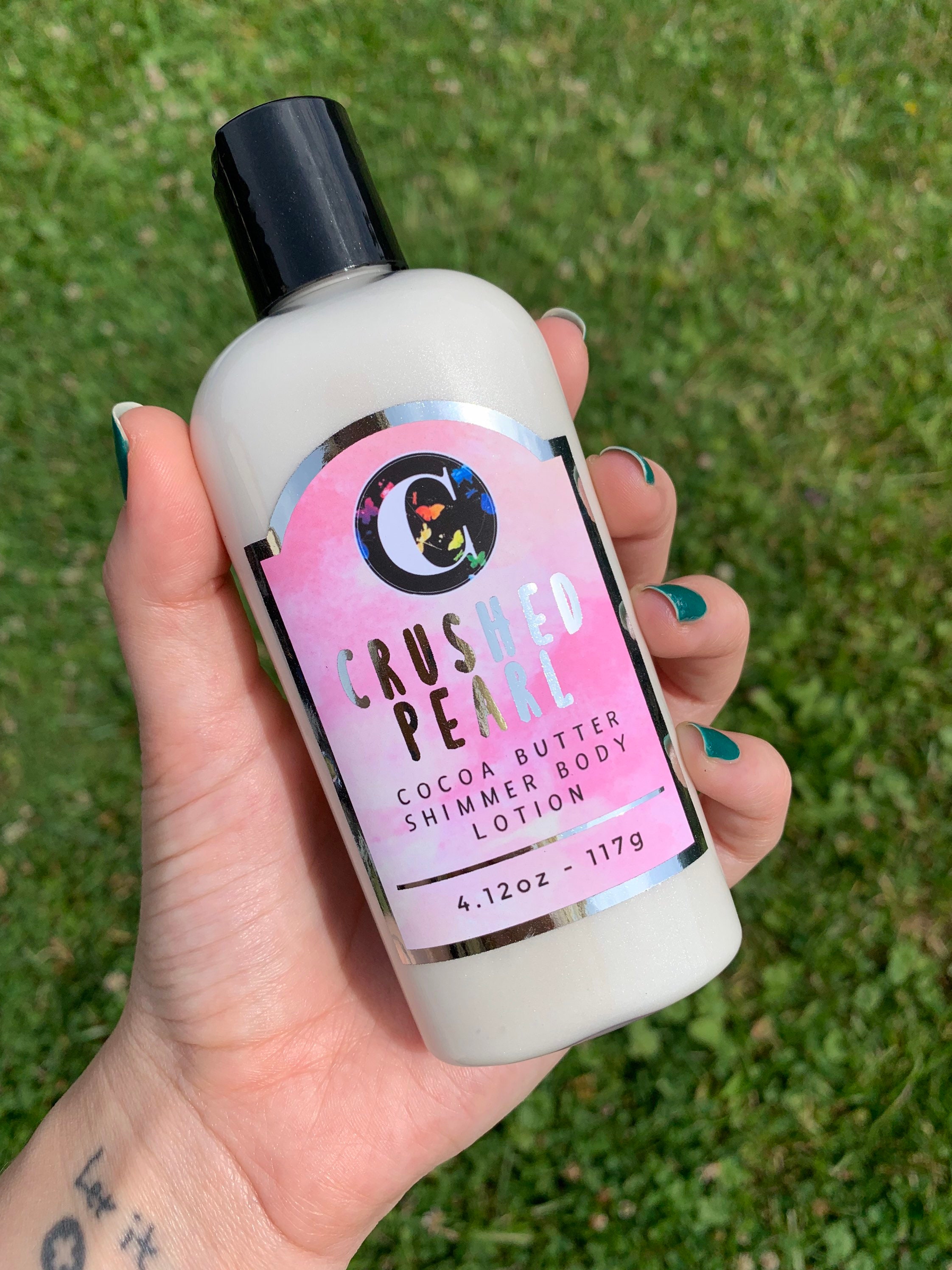 Natural Glow Cocoa Butter Shimmer Body Lotion Etsy