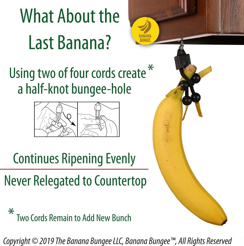 The Banana Bungee Black Unique Holder Hook Alternative Etsy