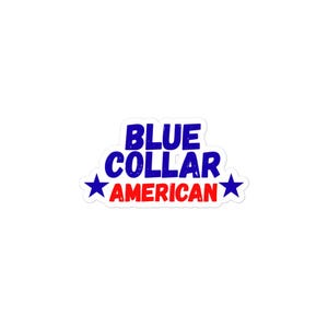 Blue Collar American Sticker