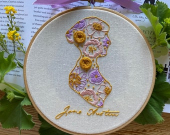 Jane Austen Silhouette - Embroidery Kit