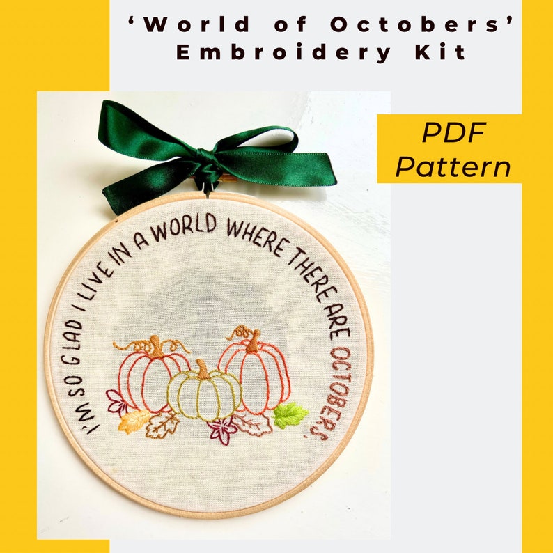 Anne of Green Gables PDF Embroidery Kit image 1