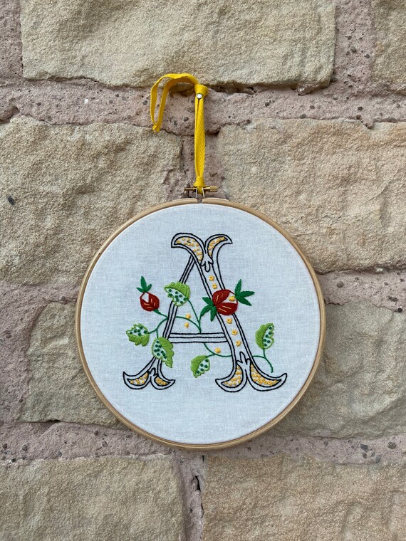 Personalised Initial Embroidery Kit (A-Z)