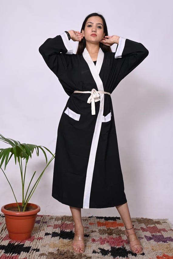 black cotton dressing gown Buy Savile Row Company Black Cotton Waffle Dressing Gown from Next USA