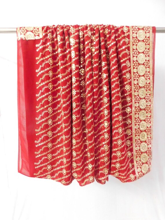 Saree indien de à Vintage à la main, Sari brodé Zari travail à de la main, séquence de travail Poly Georgette tissu de Sari, robe fabrication de tissu de matériau 5c630d Saree indien de à Vintage à la main, Sari brodé Zari travail à de la main, séquence de travail Poly Georgette tissu de Sari, robe fabrication de tissu de matériau 5c630d