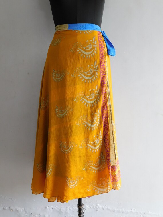 2 layer magic wrap skirt, summer wear dress, bohe… - image 2