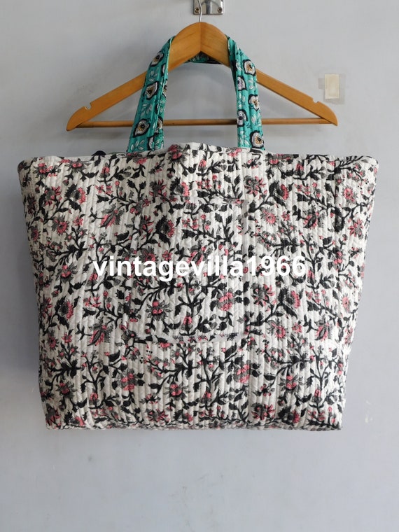 Floral printed bags, indian handmade bags, hand b… - image 4