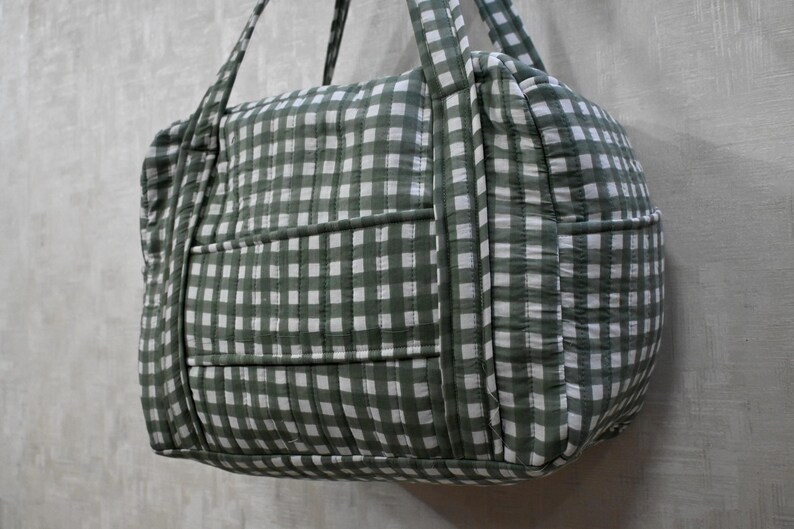 Green Rug Bag Green Cotton Duffle Bag: Handmade Block Printed Yoga Gymnastic Bags Mom ...