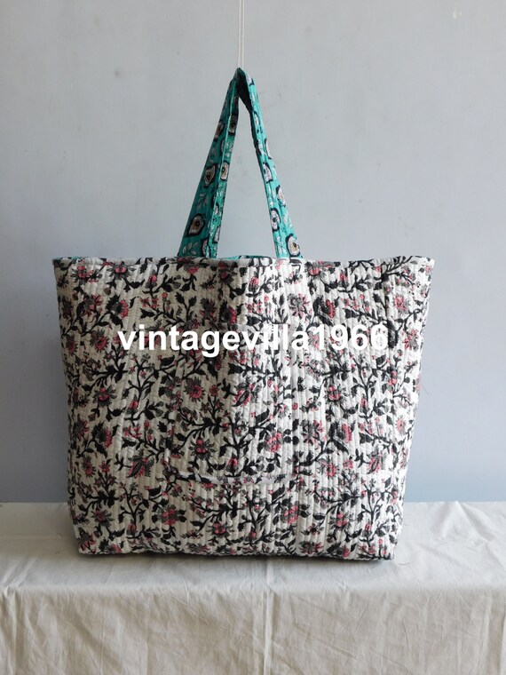 Floral printed bags, indian handmade bags, hand b… - image 1