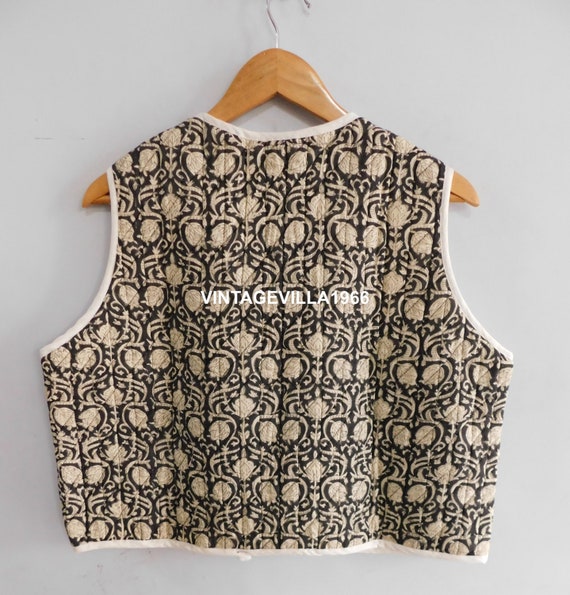 Cotton Vest, Block Print Vest Coat, Black Floral Printed Jacket, Women Wear Short Vest, Designer Cotton Vest Jacket, Boho Hippie Jackets Cotton Vest, Block Print Vest Coat, Black Floral Printed Jacket, Women Wear Short Vest, Designer Cotton Vest Jacket, Boho Hippie Jackets