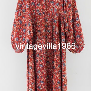 Cotton long dress, dress for women, bohemian hippie designer cotton dress, block prints tunics, cocktail beach dresses