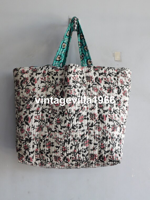 Floral printed bags, indian handmade bags, hand b… - image 2