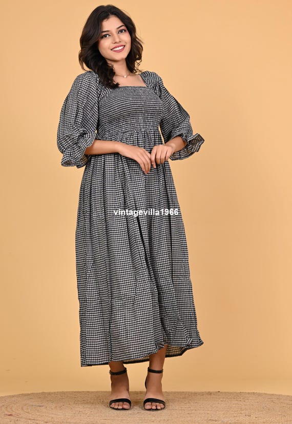 cotton handloom dress Organic Cotton Dress/handloom Dress With Embroidery/vintage Cotton Dress/linen Dress/cotton Dress/green Summer Dress/green Vintage Dress