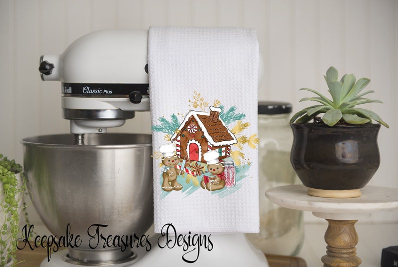 Seasons Greetings Tea Towel Set Sublimation Design Etsy