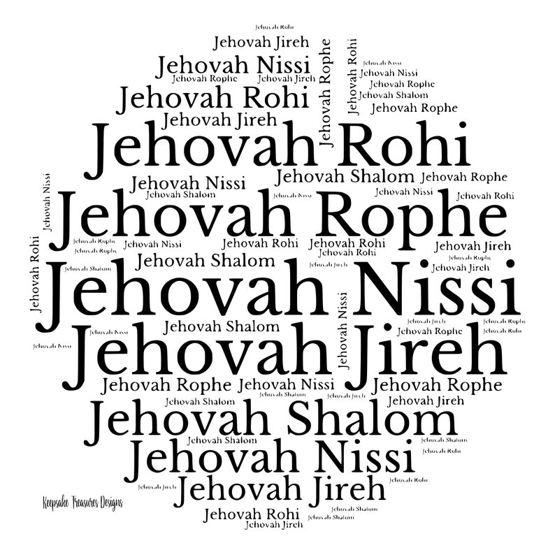 Names of God Jehovah Rophe Healer Tshirt Sublimation Etsy