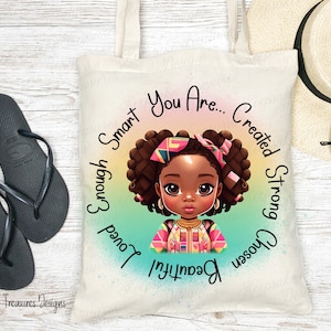 Afroamerikanermädchen, Kinderermächtigung, schwarzes kleines Mädchen, Sublimationsdruck, T-Shirt-Design, digitaler Download, Sublimationsdruck