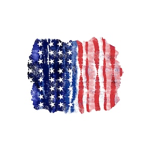 Patriotic Tie Dye Backgrounds: USA Flag Design Elements (Digital Download) image 6