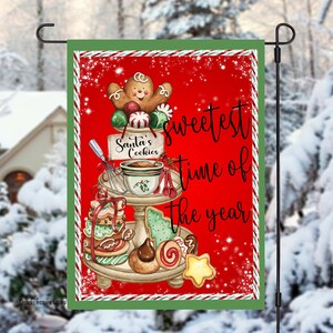 Zoetste tijd van het jaar, kerstkoekjes, peperkoek, gelaagde lade, werfvlagsjabloon, sublimatieontwerp, digitale download, PNG