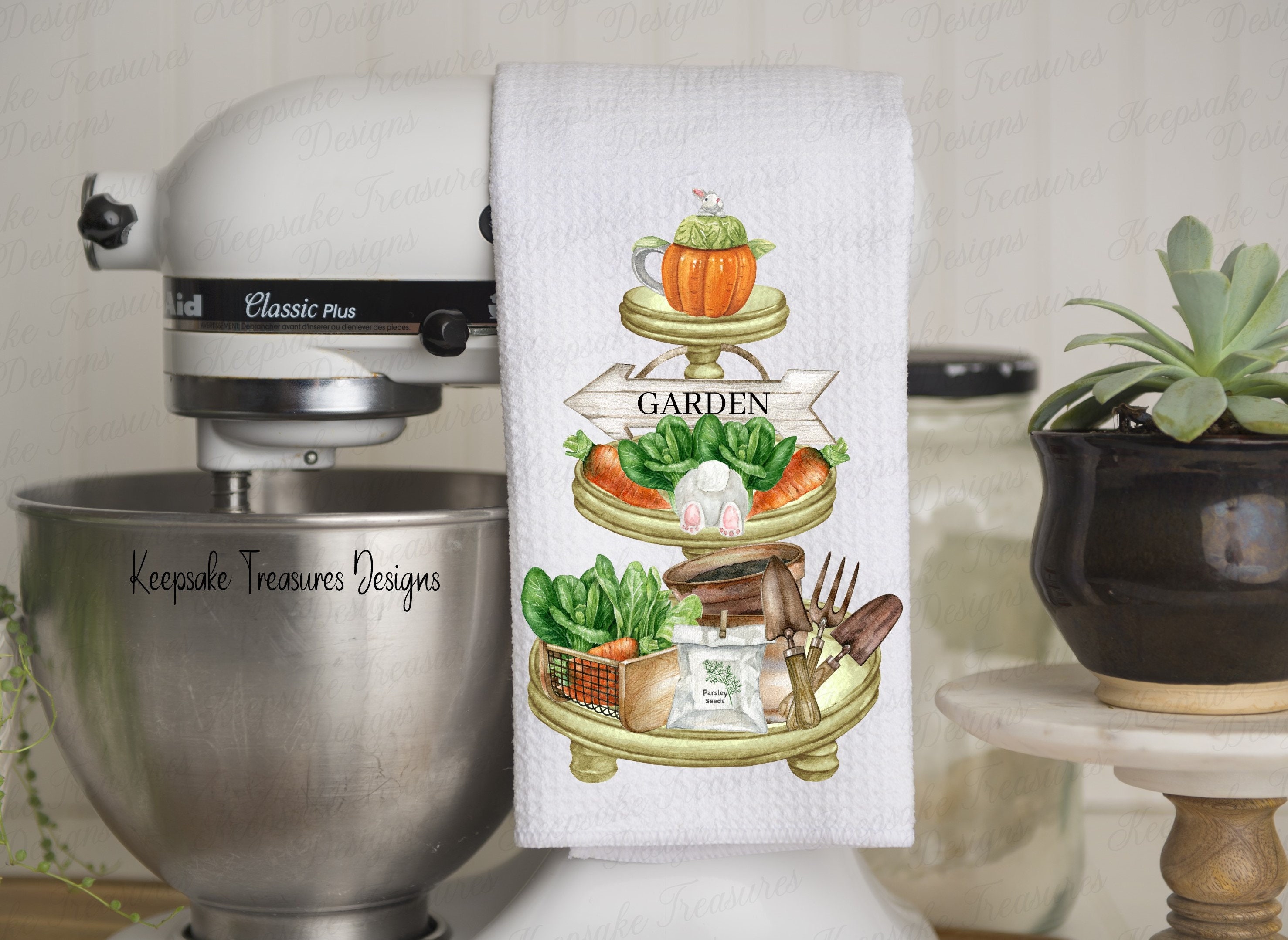 Easter Garden Tiered Tray, PNG Sublimation Design, Easter Sublimation, Digital Download, PNG Printable, Easter Printable