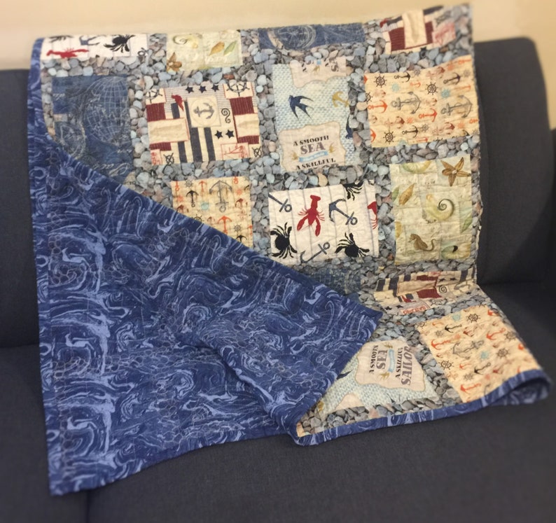 Nautical and Sea Themed Lap Quilt