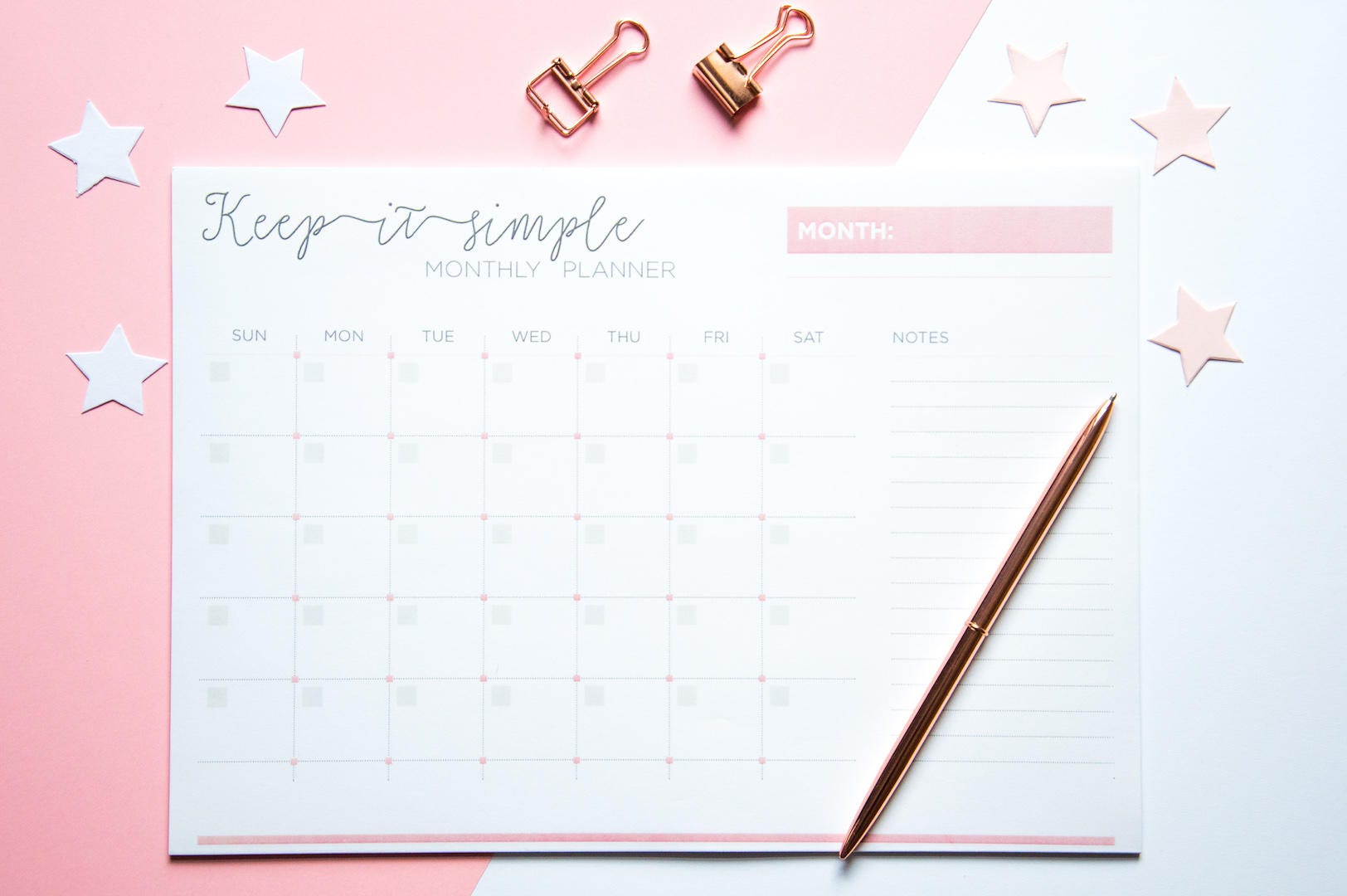 Monthly planner pad monthly planner notepad planner pad Etsy