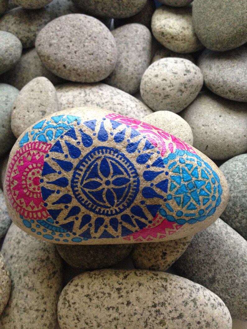 Painted Rock Painted Stone Decorative Rock Birthday Gift Etsy