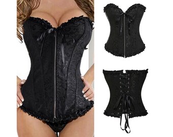 zipper corset top