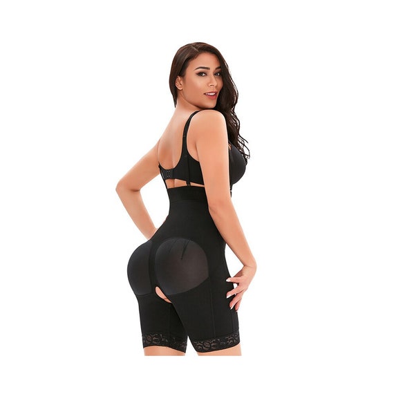 Womens Sexy Shapewear Butt Lifter Hooks&zip Full Body Shaper Tummy