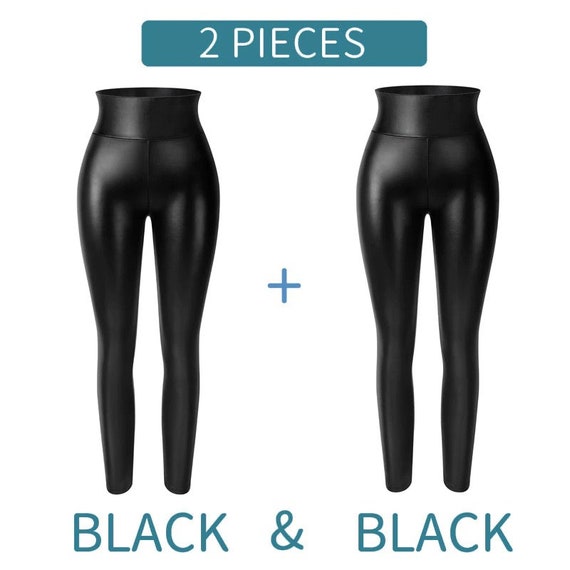 Women Faux Leather Leggings Waterproof Sexy PU Leather Legging Stretchy  Push up Black Legins Women Fitness Elastic Skinny Pants -  Canada