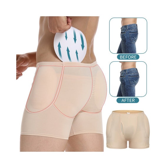 Mens Padded Shapewear Hip Enhancer Butt Lifter Slimming Body