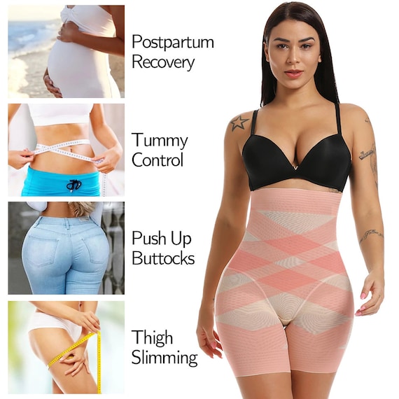 Women Body Shaper Firm Tummy Control Shorts Under Skirts High