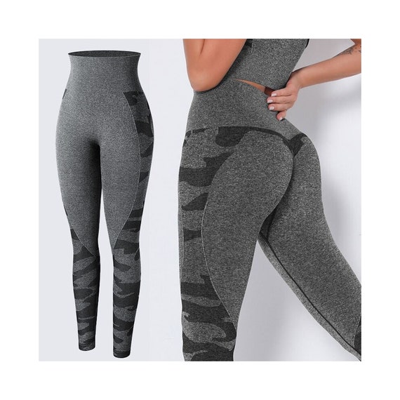 High Waisted Butt Lifting Legging Womens Seamless Scrunch Leggings