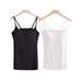 Woman Padded Camisoles Built in Shelf Spaghetti Strap Tank Top Casual Sleeveless Underwear Comfortable Sleepwear With Pads 