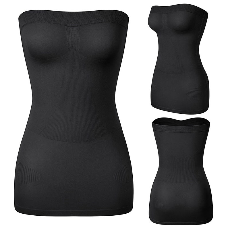 Women Shapewear Strapless Full Slips for Under Dresses Tummy Etsy