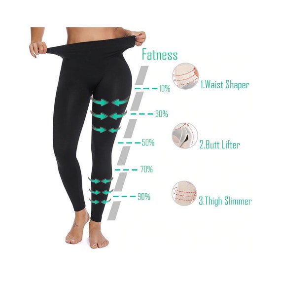 Women Sculpting Sleep Leg Legging High Waist Skinny Pants Slimming Leggings Thigh  Slimmer Pants | Shopee Singapore