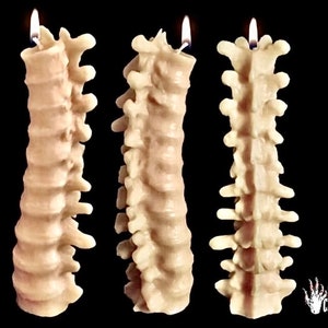 Spine Candle Halloween Candles Creepy Candles Halloween Decor Fall Candle Halloween Decorations Horror Decor Goth Birthday image 1