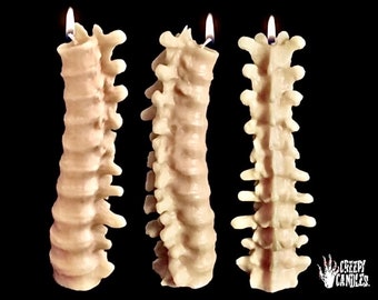 Spine Candle - Halloween Candles - Creepy Candles - Halloween Decor - Fall Candle - Halloween Decorations - Horror Decor - Goth - Birthday