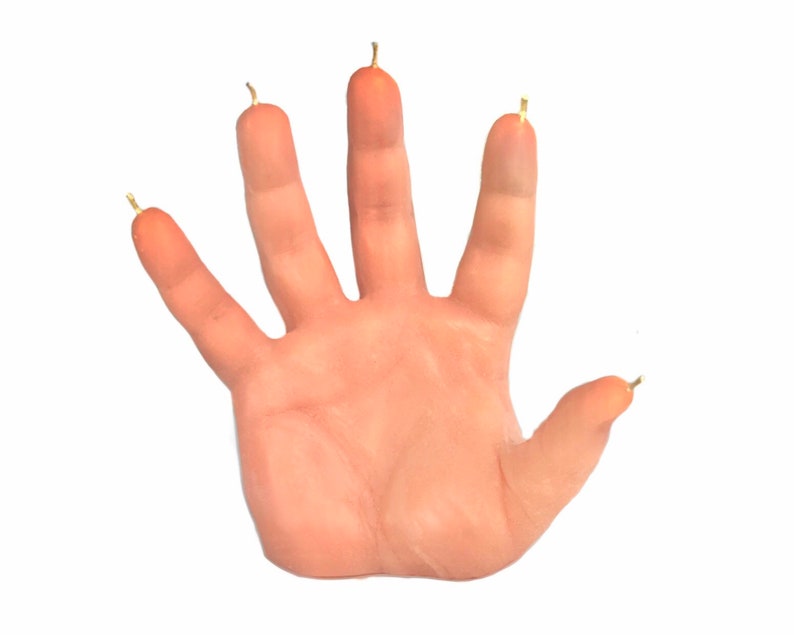 Bleeding Hand Candle  Halloween Decor  Halloween Candles  image 2