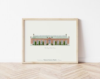 Piper Palm House Art Print - 8x10 Horizontal