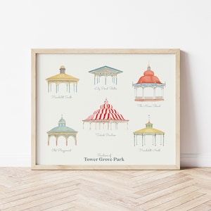 Tower Grove Park Pavilions Art Print - 8x10 Horizontal