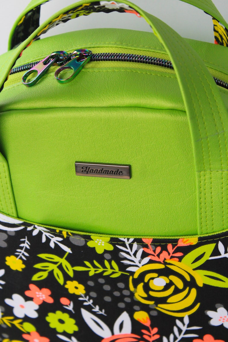 Lime Green, Floral, Erica Bowler Bag, Handbag, Purse, Crossbody Etsy