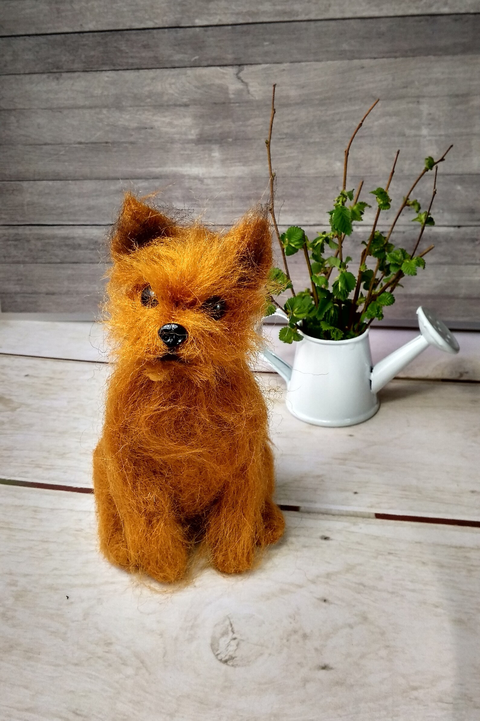 Custom dog doll Pet portrait from Photos Needle felted animal Etsy