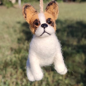 Cute car accessories Custom stuffed dog Pet remembrance gift Dog memorial ornament Custom figurine commission