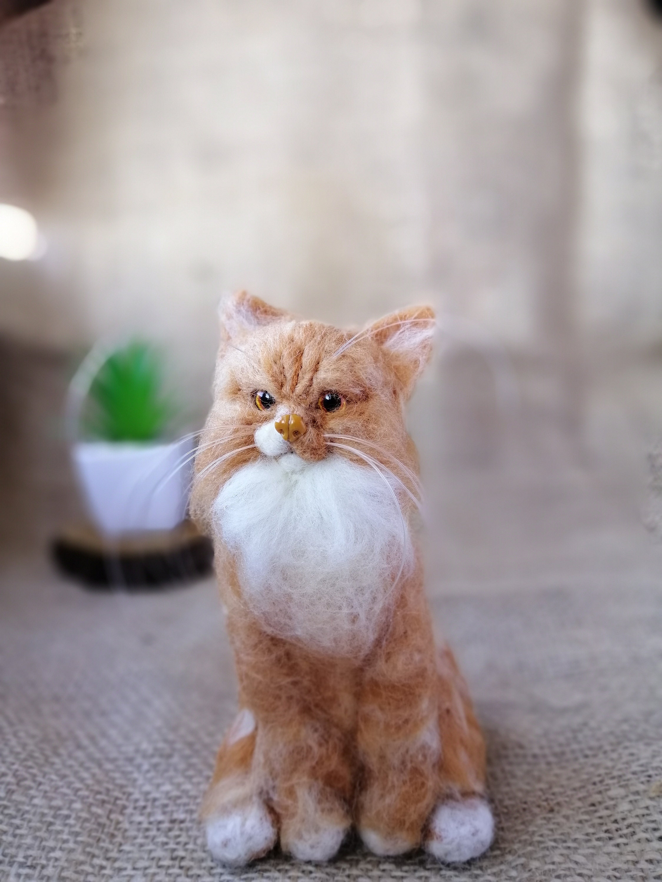 Custom Stuffed Animal of Your Cat Felt Stuffed Animals Etsy