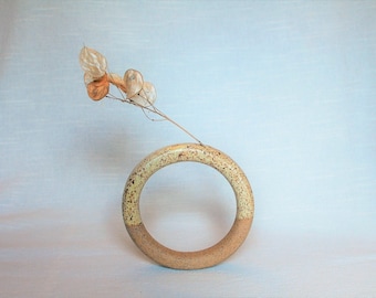 Small Doughnut Vase | Handmade Ceramic | Torus Vase | Donut Vase