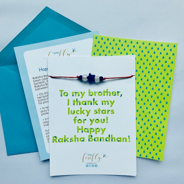 Celestial Personalized Rakhi, Raksha Bandhan Brother Rakhi, Modern Raksha Bandhan Card, Friendship bracelet, rakhi special, Glow in the Dark