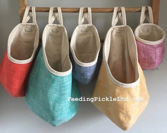 Colorful Hanging Pod, Rainbow Colors Hanging Pod, Hanging Bag, Hanging Wall Storage, Hanging Basket, Fabric Bag, Toy Storage, Playroom