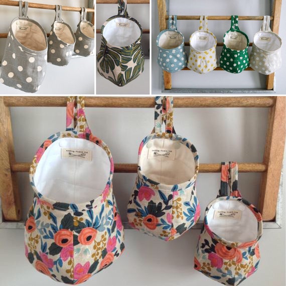 Hanging Storage Pod Organizer Bag Basket Laundry Nursery Craft