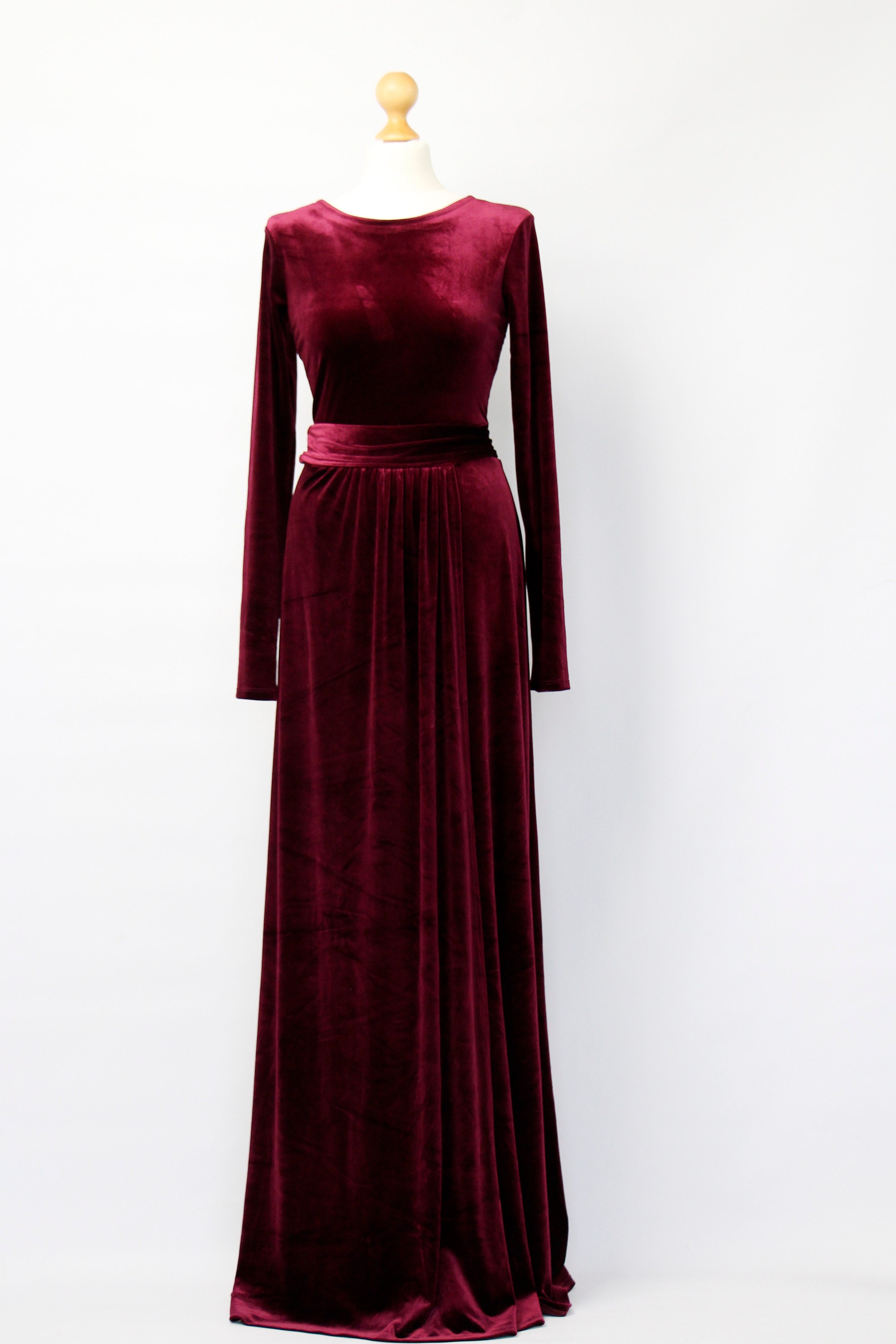Velvet Tulle Mesh Maxi Dress main image 0